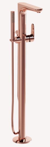 VITRA Root Round Напольный смеситель, медь A4274126EXP - фото 242567