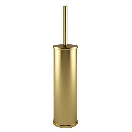 WASSERKRAFT NEW K-1027BRUSHED GOLD  Щетка для унитаза напольная, золото матовое - фото 249008