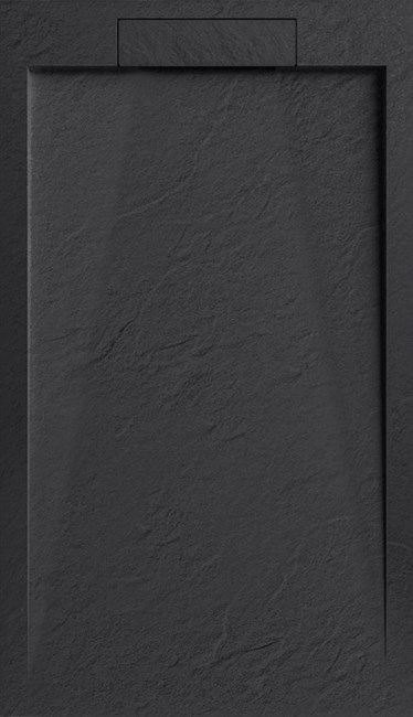 ESBANO Luxe Поддон из искусственного камня квадратный размер 90x90 см, цвет черный ESPLX 90B - фото 249799