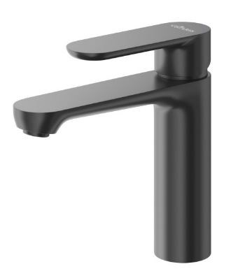 CEZARES Stylus Смеситель для раковины однорычажный с донным клапаном, черный матовый STYLUS-LS-NOP - фото 250462