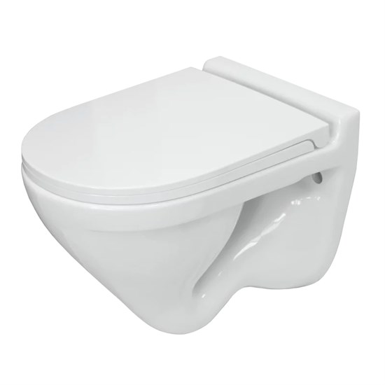 SANITA LUXE Унитаз подвесной Attica 345х495х400 с сидением микролифт (WC.WH/Attica/DM/WHT.G/S1) - фото 254323