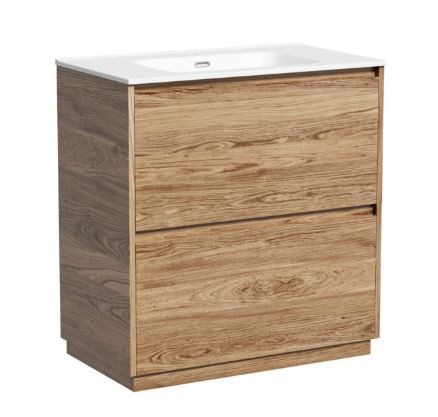 SANCOS Libra Floor Тумба под раковину  напольная, 790х450х840, c двумя ящиками оснащенными доводчиками, дуб чарльстон, арт. LB80FECH LB80FECH - фото 254472