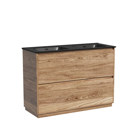 SANCOS Libra Floor Тумба под раковину  напольная, 1190х450х840, c двумя ящиками оснащенными доводчиками, дуб чарльстон, арт. LB120F-2ECH LB120F-2ECH - фото 254509