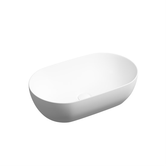 CERAMICA NOVA Twist Раковина накладная овальной формы 500x300x140 белый матовый CN12001MW - фото 257866