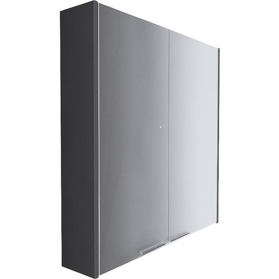 1MARKA Зеркальный шкафчик (ШxВ) 60x80 см, черный У92541 - фото 271403
