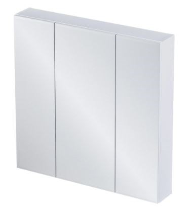 1MARKA Зеркальный шкафчик (ШxВ) 80x80 см, белый У37180 - фото 271441