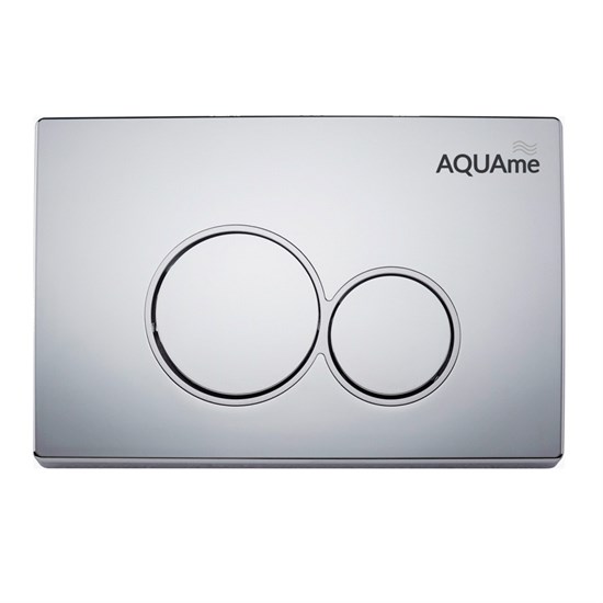 AQUAme Панель смыва для инсталляции, хром AQM4101CR - фото 272592
