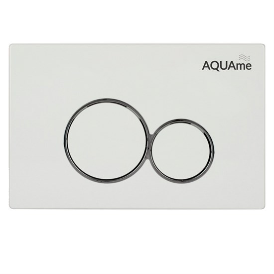 AQUAme Панель смыва для инсталляции, белый AQM4101W - фото 272596