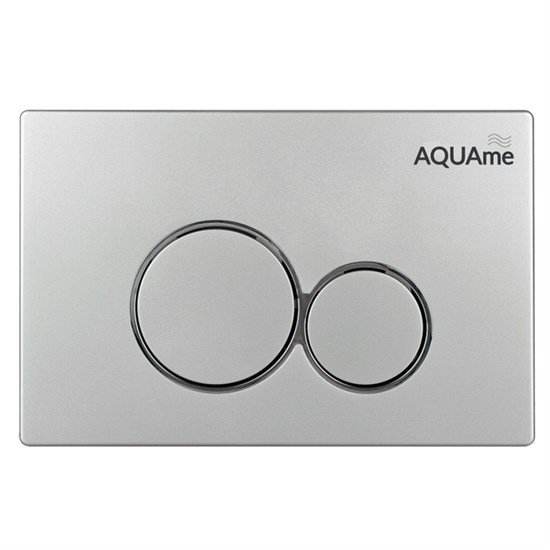 AQUAme Панель смыва для инсталляции, сатин AQM4101S - фото 272598