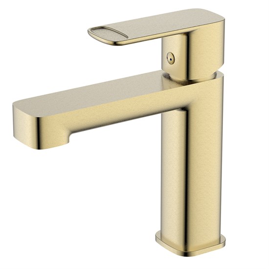 AQUAme Parma Смеситель для раковины однорычажный, Brushed gold AQM6610BG - фото 273105
