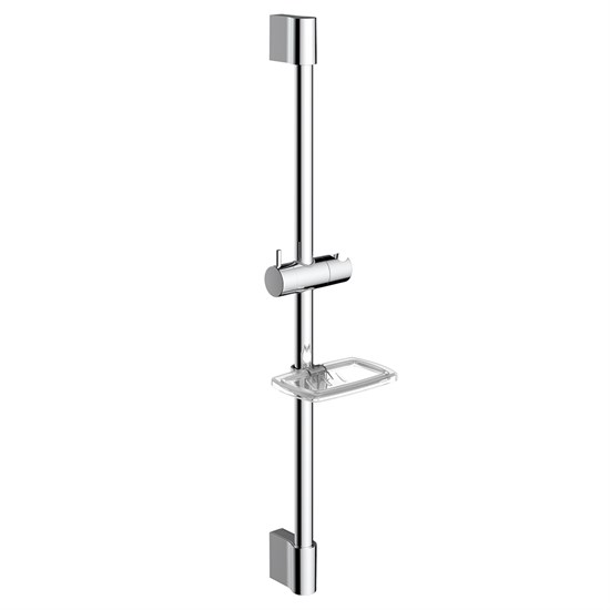 AQUAme Душевая штанга 640мм с мыльницей, Хром AQM8203CR - фото 274001