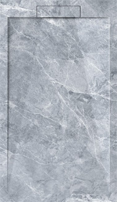 ESBANO Luxe Поддон прямоугольный из искуственного камня, крышка слива из искуственного камня размер 120x80 см, серый ESPLM128VG - фото 274322