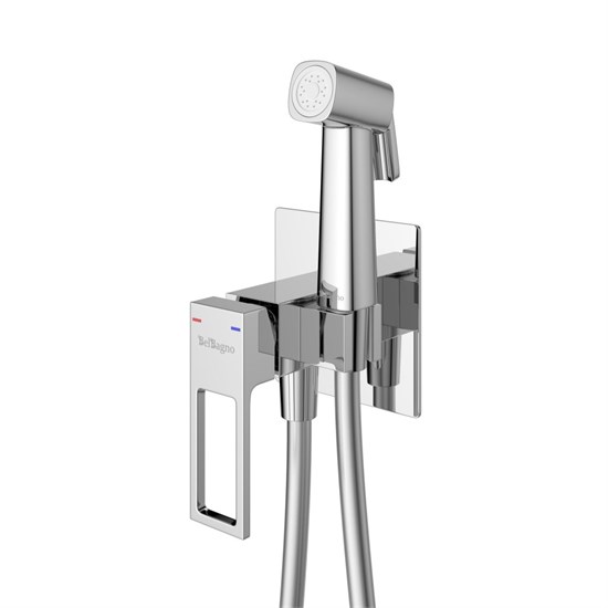 BELBAGNO Luce Гигиенический душ со смесителем, хром LUC-HGN-CRM - фото 275321