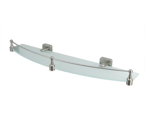 WASSERKRAFT Rhin K-8744 Полка стеклянная с бортиком, хром WASSERKRAFT 8744 - фото 275905