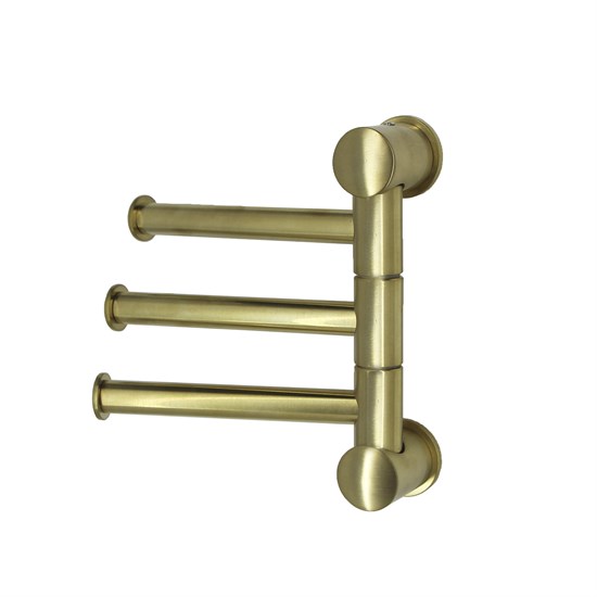 WASSERKRAFT K-1053BRUSHED GOLD Держатель полотенец тройной, золото WASSERKRAFT 1053BG - фото 276004