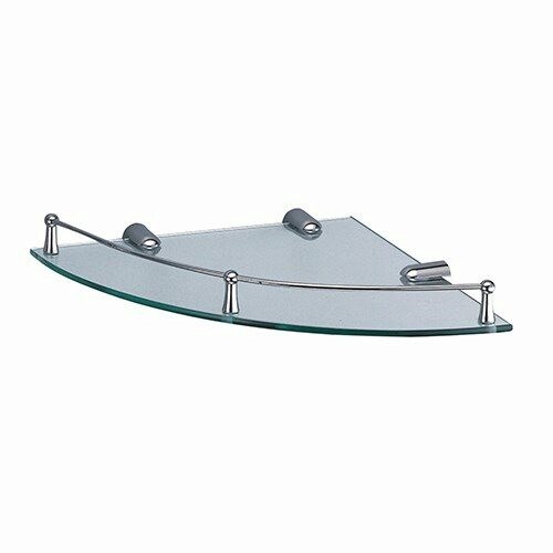 WASSERKRAFT K-544 Полка стеклянная угловая, хром WASSERKRAFT 544 - фото 276805