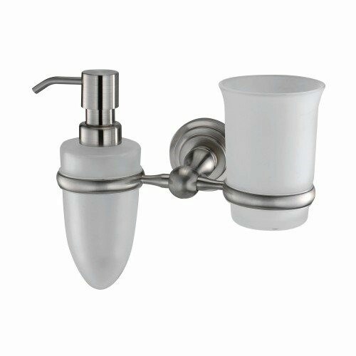 WASSERKRAFT Ammer K-7089 Держатель стакана и дозатора, никель WASSERKRAFT 7089 - фото 277040