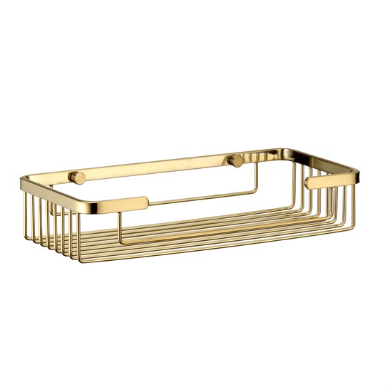 WASSERKRAFT K-722BRUSHED GOLD Полка металлическая, золото WASSERKRAFT 722BG - фото 278265
