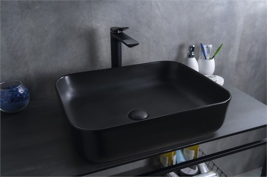 GID Раковина Bm1304 53350 накладная черная матовая 50x39x13 GID-53350 - фото 279240