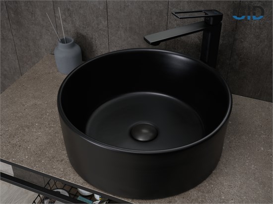 GID Раковина Bm9011 53368 накладная черная матовая 40x40x15 GID-53368 - фото 279373