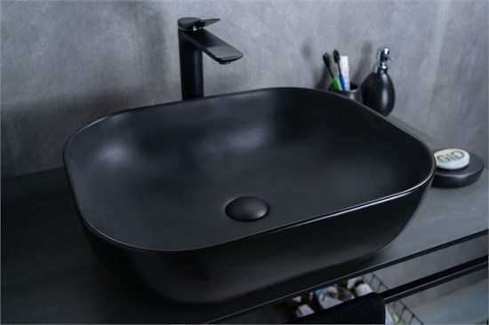 GID Раковина Bm1302 53348 накладная черная матовая 50x40x14 GID-53348 - фото 279398
