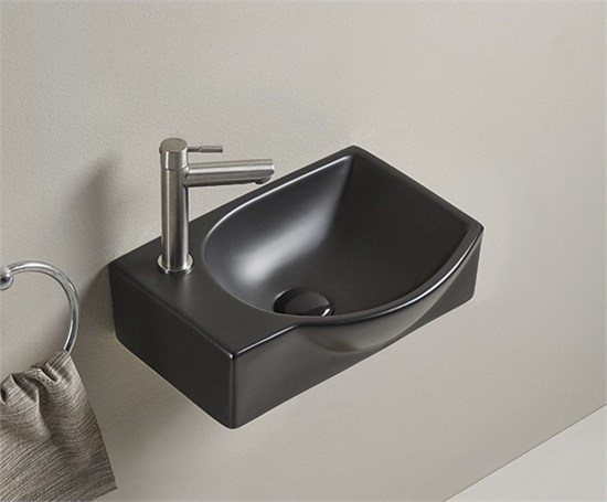GID Раковина Bm9276R 62205R подвесная черная матовая 40.5x28x14 GID-62205R - фото 279630