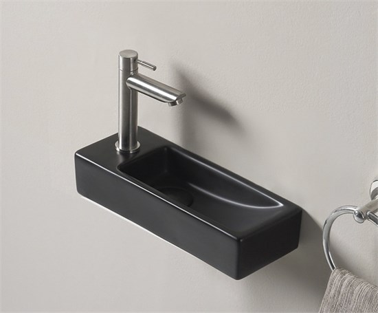 GID Раковина Bm9271R 62202R подвесная черная матовая 38x14.5x8 GID-62202R - фото 279640