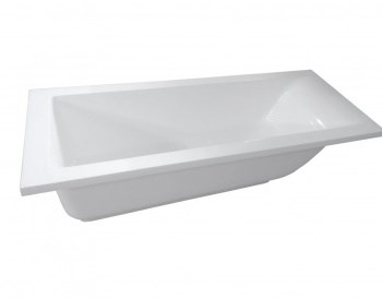 AQUANET Bright Stone Ванны из искусственного камня прямоугольная пристенная размер 180x70 см, цвет белый AQUANET-AQ-00338574 - фото 280348