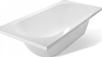 AQUANET Lotos Stone Ванны из искусственного камня прямоугольная пристенная размер 170x75 см, цвет белый AQUANET-AQ-00332891 - фото 280369