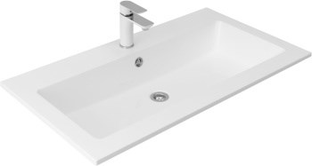 AQUANET Elektra Раковина полувстраиваемая ширина 70 см, белый AQUANET-270159 - фото 281265