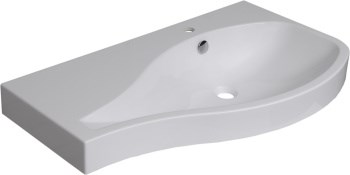 AQUANET Soprano Раковина полувстраиваемая ширина 95 см, белый AQUANET-169395 - фото 281284