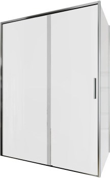 AQUANET Pleasure Evo Душевой уголок прямоугольный двери раздвижные размер 140x80 см профиль - хром / стекло - прозрачное AQUANET-AE65-140x80-CT - фото 282268