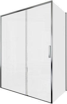 AQUANET Pleasure Evo Душевой уголок прямоугольный двери раздвижные размер 150x100 см профиль - хром / стекло - прозрачное AQUANET-AE65-150x100-CT - фото 282287