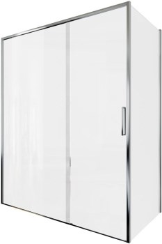 AQUANET Pleasure Evo Душевой уголок прямоугольный двери раздвижные размер 160x90 см профиль - хром / стекло - прозрачное AQUANET-AE65-160x90-CT - фото 282330
