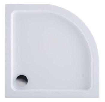 AQUANET GL180 Душевой поддон четверть круга размер 80x80 см, цвет белый AQUANET-265569 - фото 282694