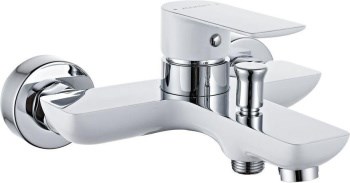 AQUANET Arctic Смеситель для ванны, цвет белый / хром AQUANET-216776 - фото 282955