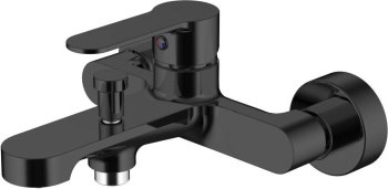 AQUANET Passion Смеситель для ванны, цвет черный AQUANET-243295 - фото 282981