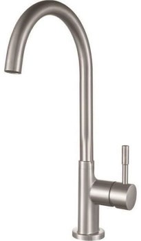 AQUANET Steel Смеситель для кухни, цвет сталь AQUANET-225488 - фото 283040