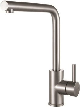 AQUANET Steel Смеситель для кухни, цвет сталь AQUANET-228450 - фото 283043