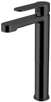 AQUANET Passion Смеситель для раковины высокий, цвет черный AQUANET-243294 - фото 283080
