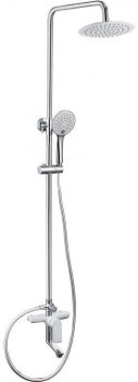 AQUANET Arctic Душевая стойка для ванны с душем, цвет белый / хром AQUANET-AF520-72-R-CW - фото 283137