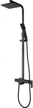 AQUANET Gotic Душевая стойка, цвет черный AQUANET-AF440-72-S-B - фото 283143