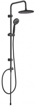 AQUANET Passion Душевая стойка, цвет черный AQUANET-AF300-70-R-B - фото 283157