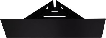 AQUANET Полка Магнум 28x28 черная матовая, угловая AQUANET-302225 - фото 283382