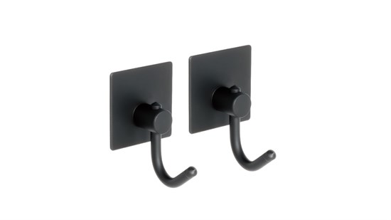 FIXSEN Крючок одинарный - 2 штуки, черный Equipment (FX-560B) FX-560B - фото 284041