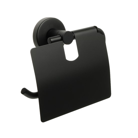 FIXSEN Бумагодержатель с крышкой черный  Comfort  Black (FX-86010) FX-86010 - фото 284704