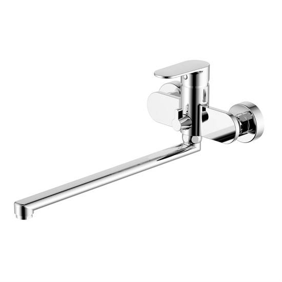 AQUATEK AQ1842CR НИКА Смеситель для ванны с длинным изливом, хром AQ1842CR - фото 285550
