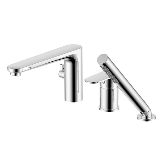 AQUATEK AQ1848CR НИКА Смеситель на борт ванны на 3 отв., хром AQ1848CR - фото 285559