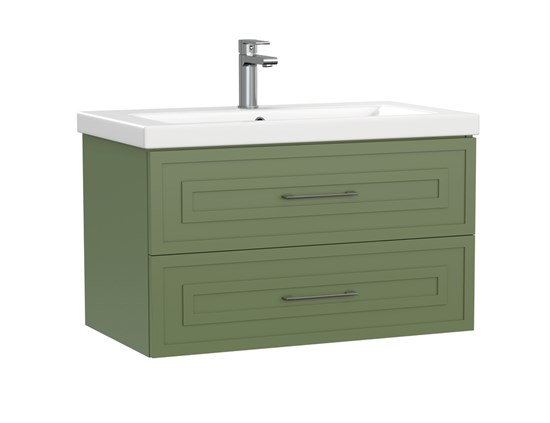 CERSANIT Тумба под раковину подвесная CLASSIC 80 для COMO 80 зеленый матовый A69092 - фото 285918