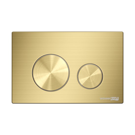 WASSERKRAFT Кнопка смыва, цвет золото матовое WASSERKRAFT MG02